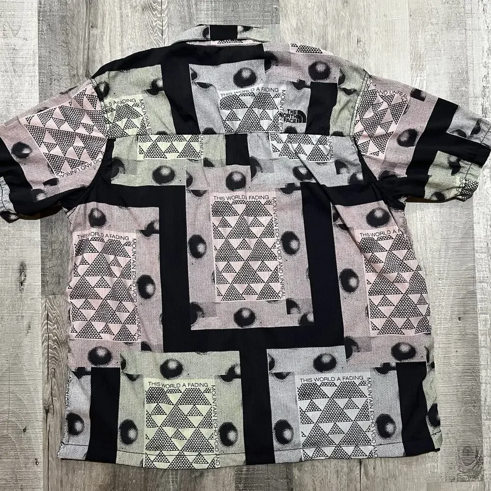 The North Face Urban Exploration SS Mesh Lined Snap Front Multicolor Hike Shirt